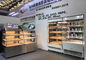 1.5 Version Open Refrigerated Display Case 2 Shelves Wooden Shelf - 1 To 6 Degree