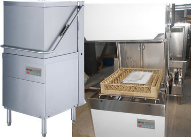 420mm Commerciële Keukenafwasmachine, 60 Rekken/Afwasmachine van de Uur de Commerciële Kap