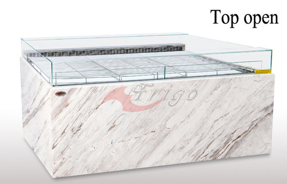 Van LEIDENE de Lichte Verschillende Diepte Raads Open Vitrines 1.0m/1.1m/1.2m het Krachtige Koelen