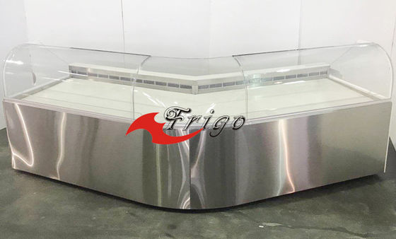- 2 tot 6 Graden Open Vitrines, het Koude Unieke Ontwerp van de Delicatessenwinkelshowcase
